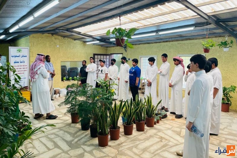 فرع جمعية إنسان بشقراء في زيارة لمشاتل السعودية