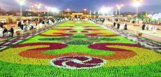 سجادة الزهور تستقطب الزوار والمصورين في مهرجان ربيع الرياض