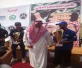 البطل الشقراوي ( عبدالله بن يوسف الفهد الحميدي ) يحقق كأس المؤسس في سباق القدرة والتحمل لسباقات الخيل