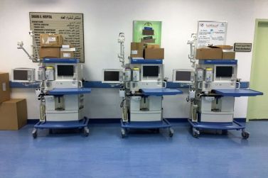 ثلاث أجهزة تخدير حديثة ومتطورة من شركة الجميح القابضة لمستشفى شقراء