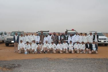 نادي الحي بأشيقر يزور مقر فريق غوث التطوعي بمحافظة ضرماء