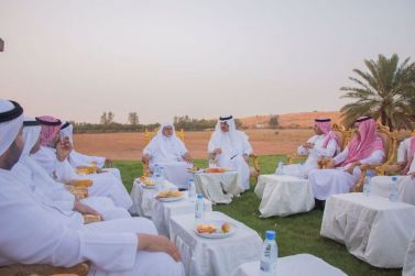 محافظ شقراء يزور المربي الفاضل الشيخ محمد الحسين في مزرعته الرحمانية