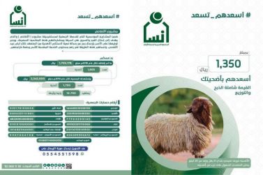 فرع إنسان بـ "شقراء ومرات" يطلق مشروع الحج لأسر الجمعية وأسعدهم بأضحيتك