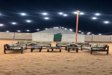 مخيم شتاء شقراء للايجار اليومي في النفود - طريق الحماده