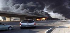 انفجار شاحنة غاز في طريق خريص شرق الرياض والوفيات حتى الآن 14 شخص